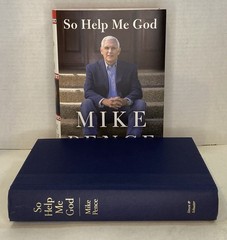 SIGNED Mike and Karen Pence books lot of 3 So Help Me God + 2x Marlon Bundo