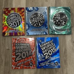 Guinness World Records 2011, 2012, 2013, 2014 & 2015 HardCover Set Of 5 Books