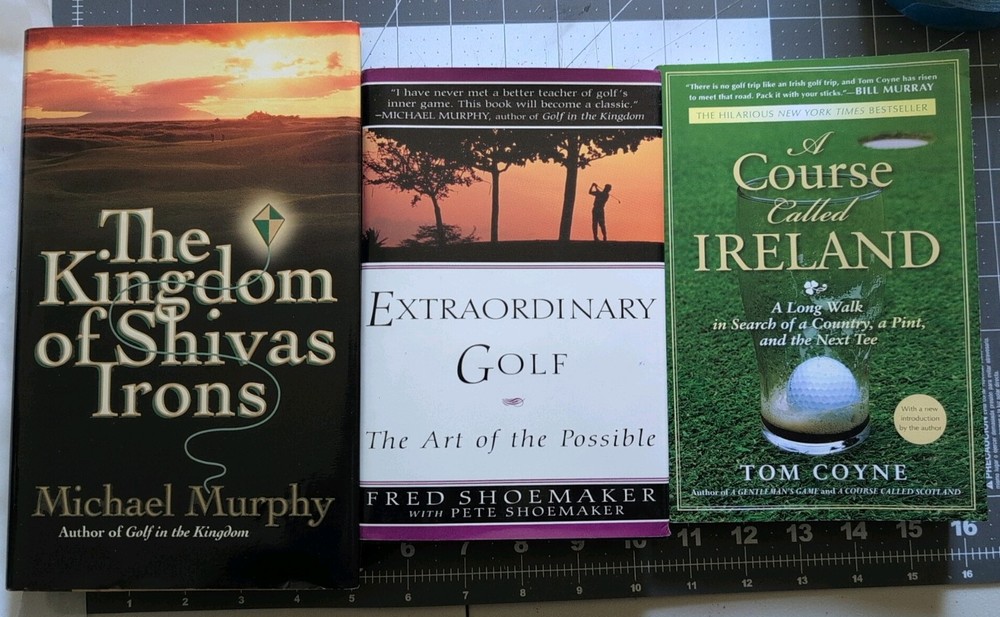 Golf Travel, Spiritual and Philosophy Lot Of 3 Books, Michael Murphy & Others