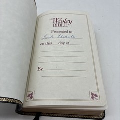Rare! Nelson 1990 The Wesley Bible NKJV Personal Study Bible Genuine Leather 986