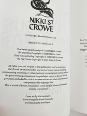 Nikki St Crowe Vicious Lost Boys Complete Series 2024 TPB Novel Blackwell House