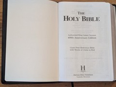 KJV 400th Anniversary Bible, Black Genuine Leather, Holman Bible Publishers