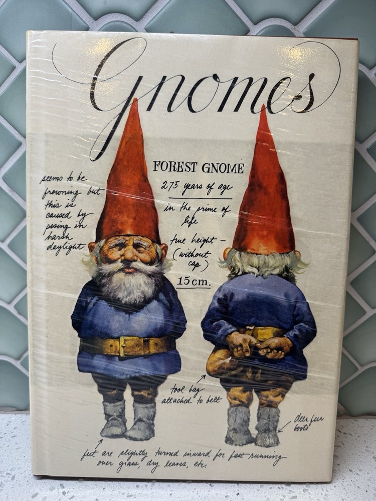 Gnomes Hardcover 1977 Huygen Poortvliet Whimsical Reference Fairycore Decor Book