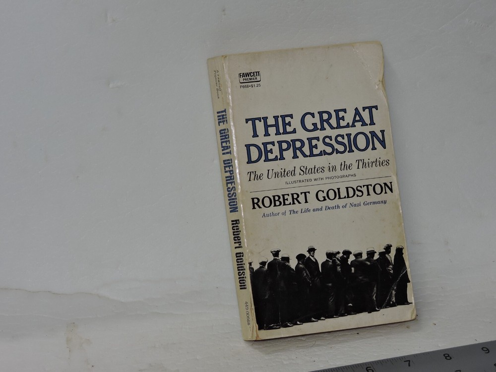 GREAT DEPRESSION UNITED STATES IN THIRTIES BY ROBERT GOLDSTON FAWCETT PB 1968.
