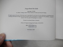 Oregon Burial Site Guide by Dean H. Byrd, 2001, 1st Edition, Hardcover
