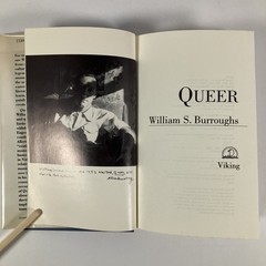 Queer 1985 William Burroughs First edition 1st printing HC DJ clippings heroin
