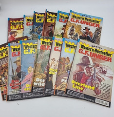 13 BASTEI Western-Bestseller G.F. Unger Pulp Fiction German Booklets Books