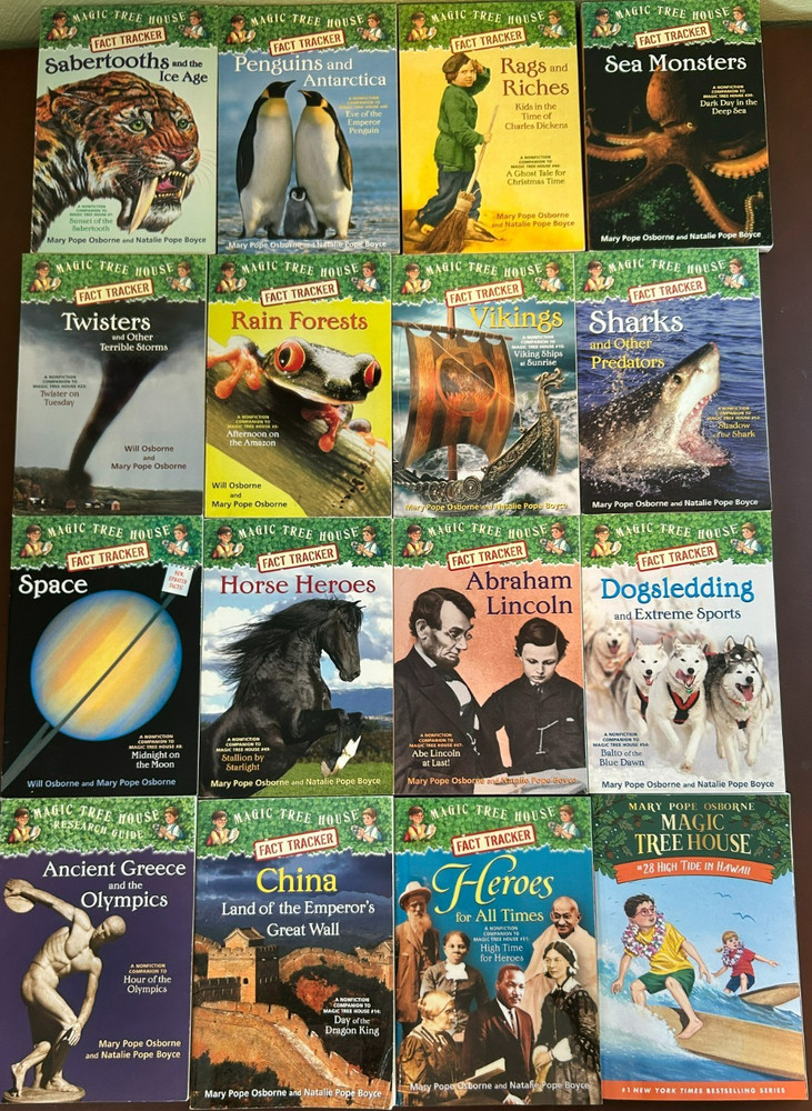 16 Magic Tree House Fact Tracker + Research Guide Books Lot Mary Pope Osborne