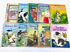 Little golden books 5 lot vintage collectable Disney Random Christmas kids