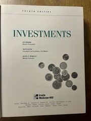 Used Very Good Investments by Bodie Kane Marcus Fourth Edition