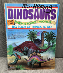 Dinosaurs Prehistoric World Coloring Activity Boom 1993 Vintage READ
