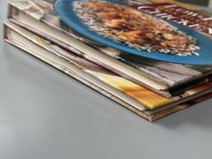 Lot of 2 Low-Fat Ways to Cook Pasta AND Chicken 1990s vtg HC Metal Spiral Bound