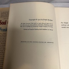 SOUL CATCHER Frank Herbert 1972 1st Ed HC/DJ G P Putnam’s Sons VNTG Sci-fi Read