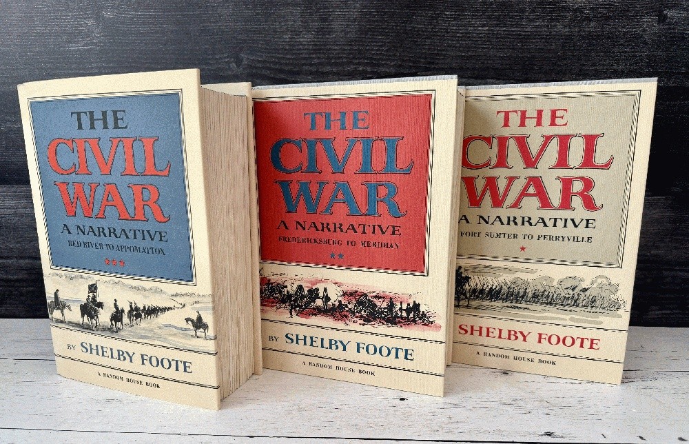 The Civil War A Narrative 3 Vol Set Shelby Foote Slipcase Maps History 1958 HCDJ