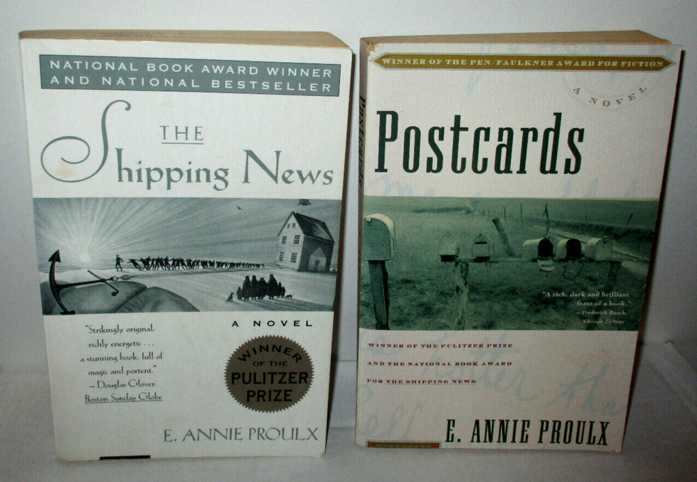The Shipping News & Postcards By E. Annie Proulx (1994-95) 2 book lot paperbacks