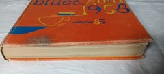 UNIVERSITY OF CALIFORNIA BLUE AND GOLD 1958 HB VOLUE 85 MID-CENTURY MODERN COVER