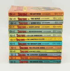 Jon Sharpe lot of 13 different Western paperback books from The Trailsman Series