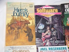 12 Sci-Fi Books Lustbader-Rucker-Lanier-Rosenberg-Roberson-Le Guin-Lyon-Laumer