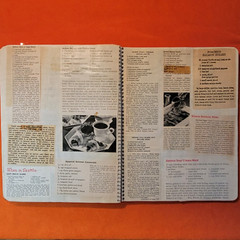 VTG My Recipes CookBook with Handwritten Recipes and Clippings approx 112 pages