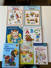 RICHARD SCARRY LOT 22~Early Words~Merry Xmas~Farmer Pig~ABC~Little Learners~Busy