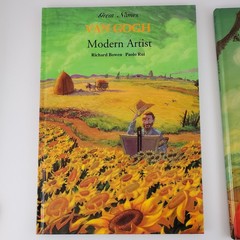 Lot of 2 Great Names Da Vinci Renaissance Painter and Van Gogh Modern Artist HC
