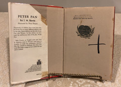 Peter Pan By J.M. Barrie , 1950 Hardcover/Dust Jacket, Charles Scribner’s Sons