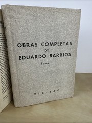 Obras Completas de Eduardo Barrios 2 Volumes Hardcover – VG