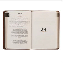 One Minute with God for Men 365 Daily Devotions Brown Faux Leather Gift