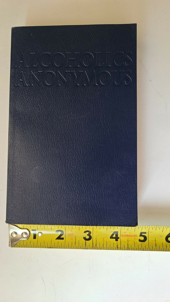 Alcoholics Anonymous 4TH EDITION BIG BOOK Blue Soft Cover Small 4.5 in x 7 in
