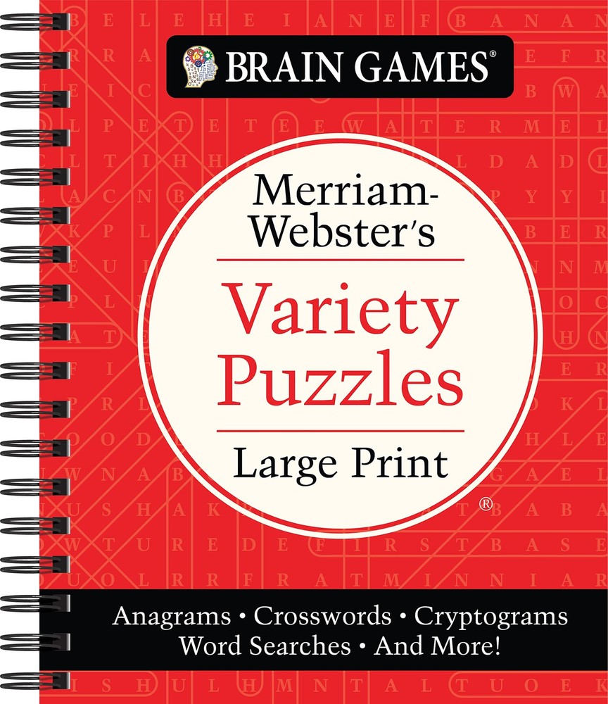 Brain Games – Merriam-Webster’s Variety Puzzles Large Print: Anagrams, Crossw…