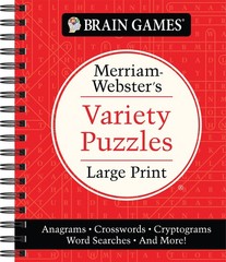 Brain Games – Merriam-Webster’s Variety Puzzles Large Print: Anagrams, Crossw…