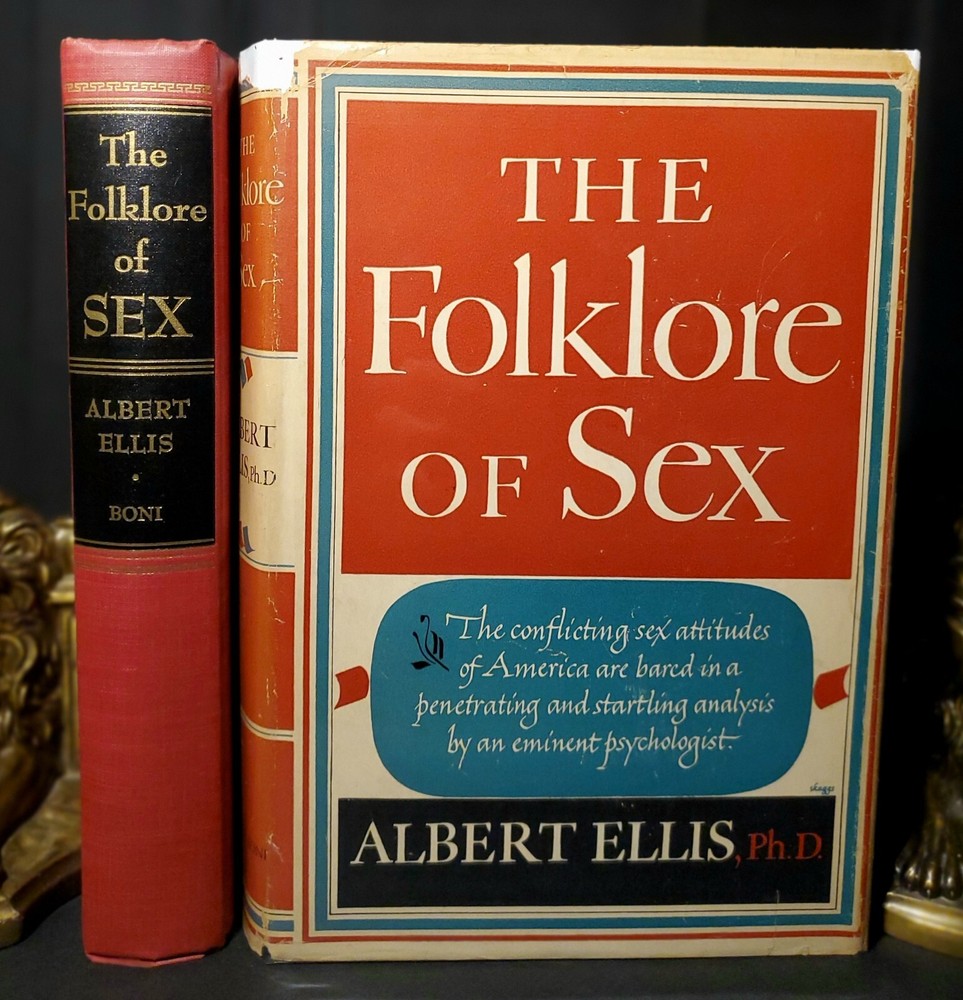 The Folklore of Sex by Albert Ellis – First Edition – Hardcover Book w/ Jacket