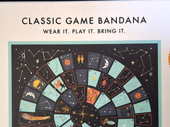 Galison Zodiac Race Classic Game Bandana 100% Cotton, Multicolor New In Box