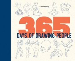 365 Days of Drawing People by Lise Herzog Hardcover Book