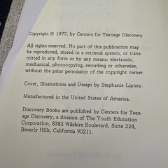 Rare 1977 Teen Age Survival Manual Book Beverly Hills CA Center For Discovery