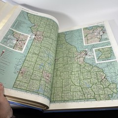 Oversized 1991 Rand McNally Commercial Atlas and Marketing Guide 122nd Edition