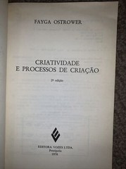 CRIATIVIDADE FAYGA OSTROWER- Portuguese- SIGNED/Inscribed S/C-1978