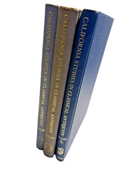 California Studies in Classical Antiquity Volume 1, 2, 10 HARDCOVER Archaeology