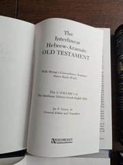 The Interlinear Hebrew-Greek-English Bible Four Volume Set