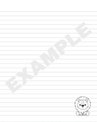 Composition Notebook – Cute Jungle Safari Animals – 110 Pages