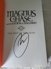 LOT OF THREE MAGNUS CHASE: RICK RIORDAN; FIRST/SIGNED: G