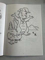 VTG Dragon Tales Cassie’s Baby/sitting Coloring Sticker Cut Out Doll Y2K CLEAN