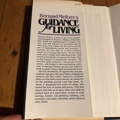 Bernard Meltzer Guidance for Living Signed 1982 1st Edition First Print HC DJ