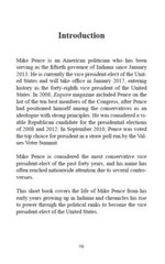 Vice President Mike Pence – A Short Biography – Book