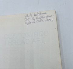 CUSTOM ROD THREAD ART Dale P Clemens 1982 HC