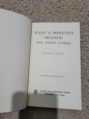 Half a Minute’s Silence by Maurice Baring Short Story Index Reprint Series 1970