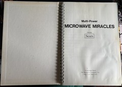 Vintage Sears Multi-Power Microwave Miracles Cookbook Recipes Cook Book