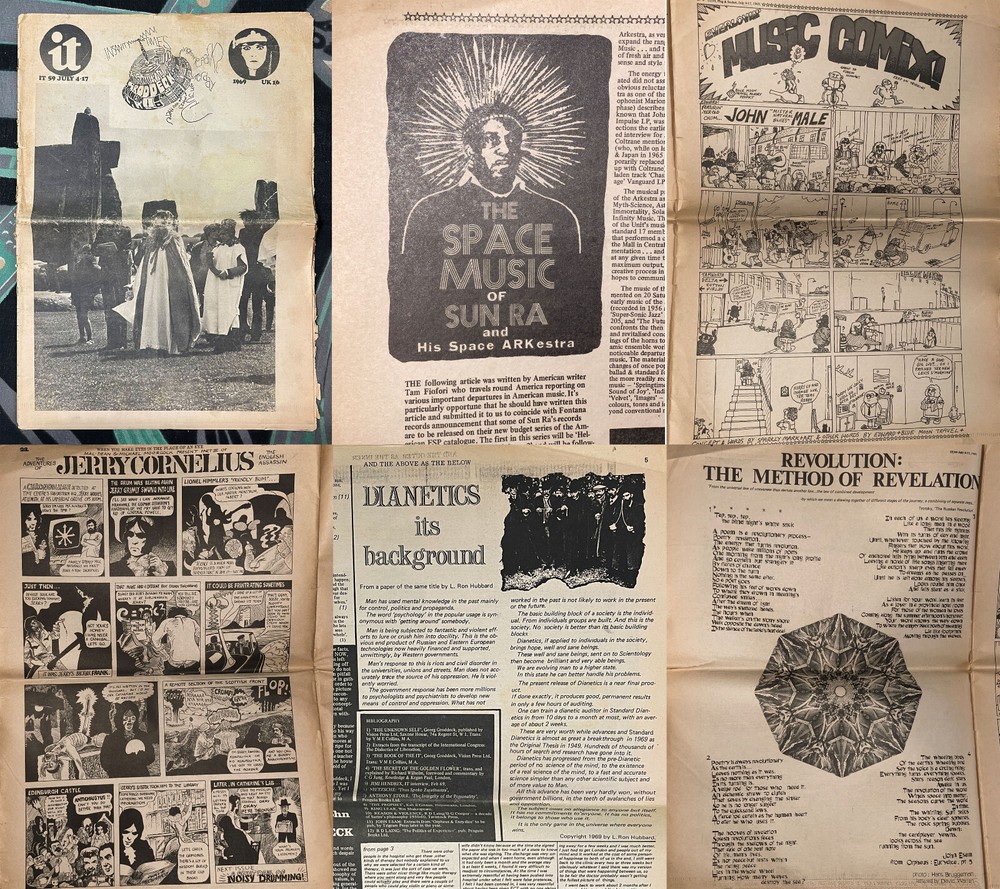 VTG DIANETICS John LENNON International Times #59 July 4 1969 Mick Jagger Sun Ra