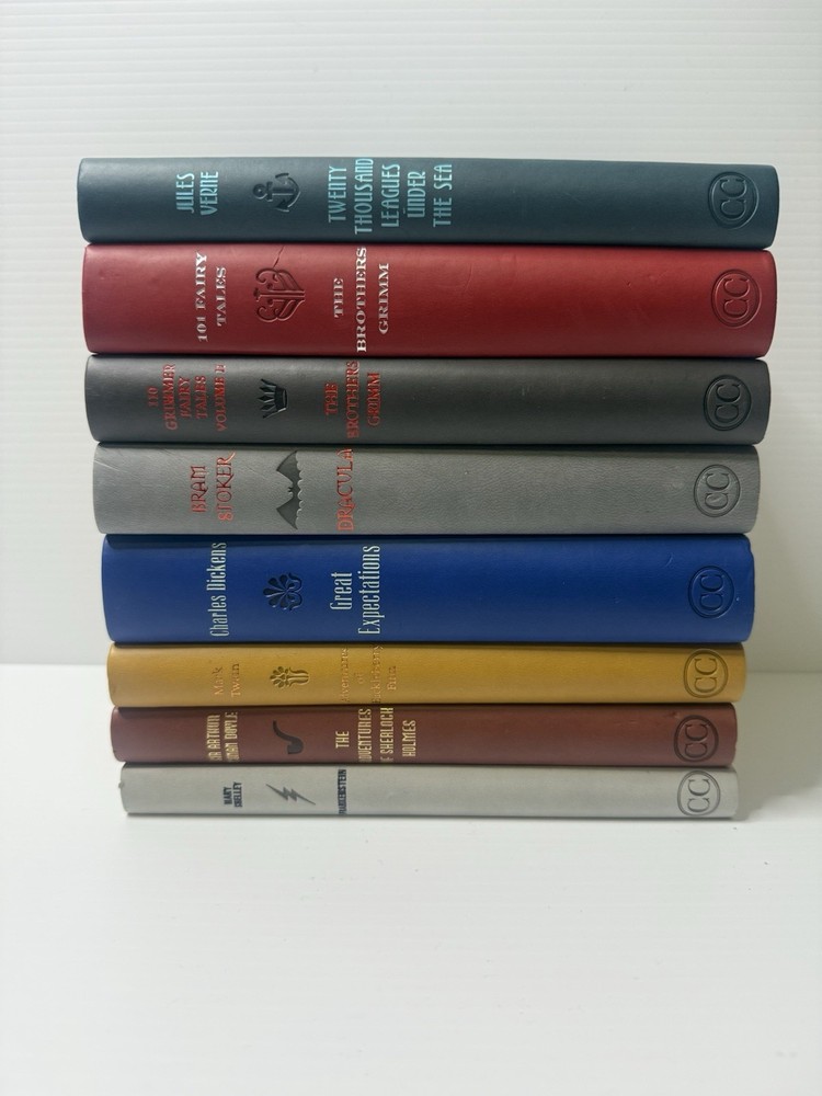 Word Cloud Box Set: Brown Mark Twain Charles Dickens Brothers Grimm X8 Books LB