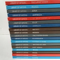 Lot of 18 Library of Nations Time Life HC Books 1985-88 Very Good to Near Fine